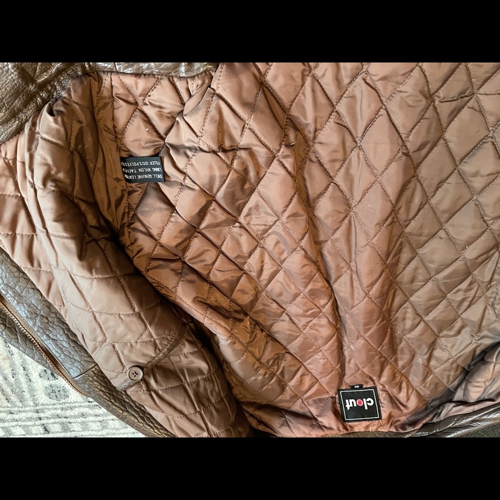 Clout men’s leather jacket size 40